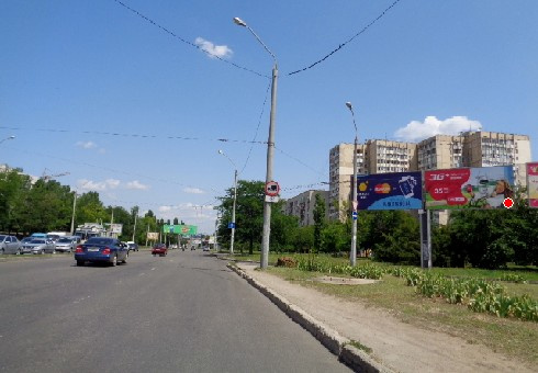 Щит 6x3,  Небесной Сотни пр. - Академика Глушко ул., 40