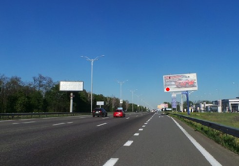 Щит 8x4,  29,100 км. автомагистрали Киев - Борисполь