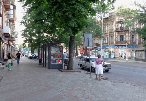 Сітілайт 1.2x1.8,  Преображенская ул., 31- Тираспольская ул., остановка