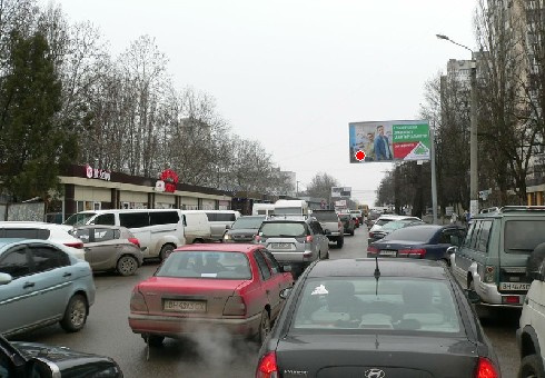 Щит 6x3,  Генерала Бочарова ул., 30 (напротив)