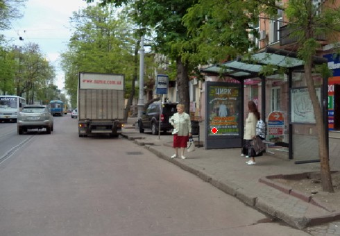 Сітілайт 1.2x1.8,  Преображенская ул., 31- Тираспольская ул., остановка