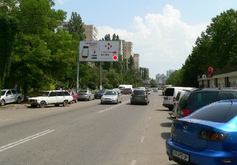 Щит 6x3,  Генерала Бочарова ул., 30 (напротив)