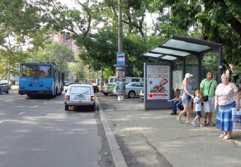 Сітілайт 1.2x1.8,  Шевченко пр., 7 - Гагарина пр., (остановка)