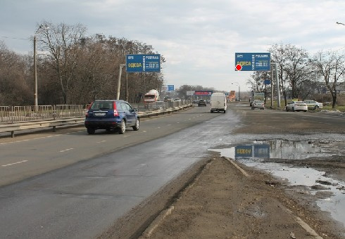 Щит 6x3,  Овидиопольськая дорога, Клеверний мост (№4)