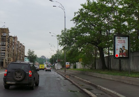 Сітілайт 1.2x1.8,  Набережно-Луговая ул., 9 (напротив)