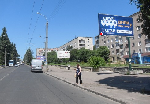 Щит 6x3,  Соборная ул., напротив супермаркета "Наш край"