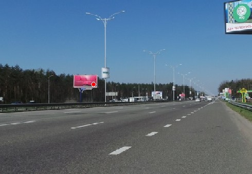 Щит 8x4,  29,100 км. автомагистрали Киев - Борисполь