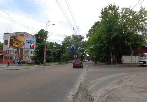 Щит 6x3,  Любечская ул., 17  - Вячеслава Черновола ул., к центру