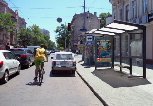 Сітілайт 1.2x1.8,  Преображенская ул., 61 - Б. Арнаутская ул., остановка