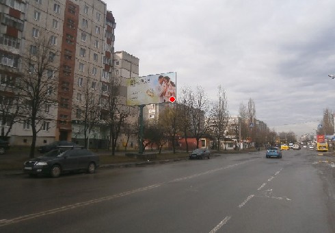 Щит 6x3,  Иоанна Павла ІІ ул., 30 (ранее Строителей ул.)